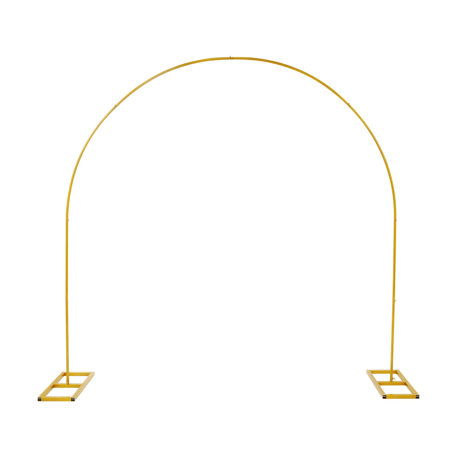 2,3 m x 2,3 m łuk ślubny, DIY, złoty okrągły łuk balonowy, metalowy stojak na tło, na imprezę, na wesele, urodziny, jubileusz, trwały i nierdzewny, z lakierem do pieczenia