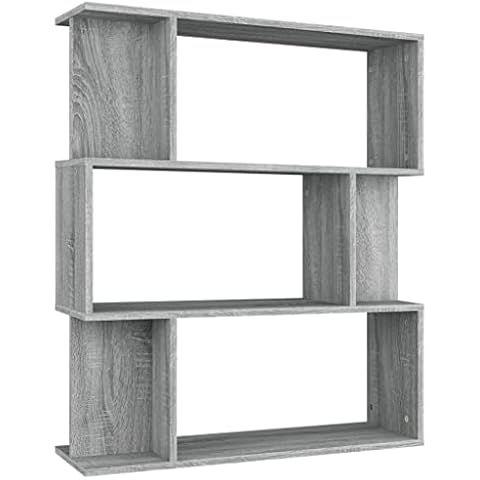 vidaXL Bibliothèque Cloison Sonoma Gris Cover