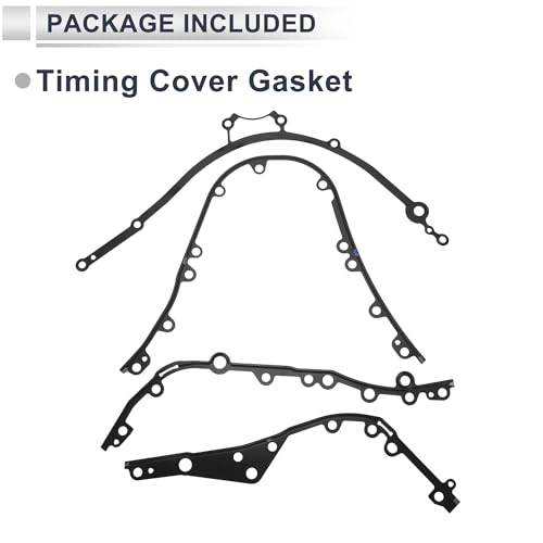 Image of Timing Cover Gasket for Porsche Cayenne 2010-2018 Long-lasting Sealing Engine Timing Cover Gasket No.94810112720 /94810113020 Metal 1 Pcs