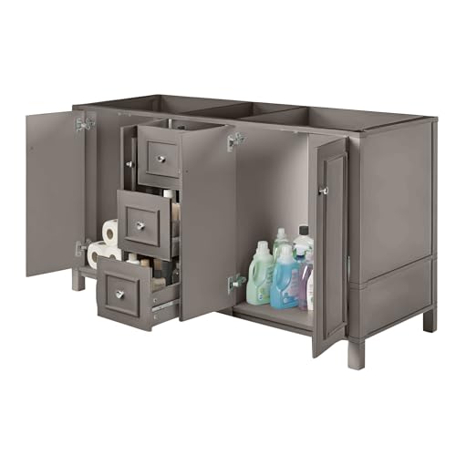 Alaterre Williamsburg 60 Inch Vanity Gray