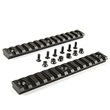 TACFUN 2PCS KEYMOD 13 Slot 5.3“ Aluminum Rail Mount Section Picatinny Weaver