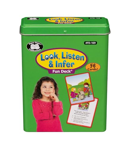 Super Duper Publications | Look, Listen & Infer Fun Deck Flash Cards | Educational Learning Resource for Children