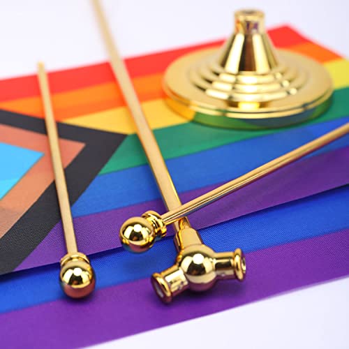 Fwiw Pride Rainbow Flag Pride Progress Rainbow Desk Flag Small Mini Gay Lgbt Office Table Flags With Stand Base Golden Metal Stick Deluxe Set,Rainbow Mardi Gras Themed Party Decorations #TOP2