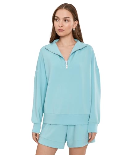 Image of Varley Women's Hawley Half Zip Sweater