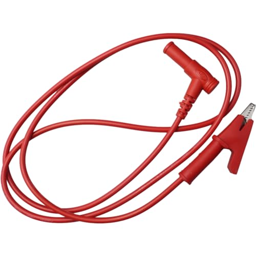 Image of FDXGYH 2pcs Multimeter Testing Probe L Type Banana Male Plug to Alligator Clip Test Cable Wires Meter Leads (Black + Red)