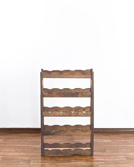 PROREGAL Weinregal PINOTWINE | HxBxT 70x43x25cm | 20 Flaschen | Massives Kiefernholz | Braun geölt | Weinhalter Weinständer Flaschenständer Flaschenregal Holzregal