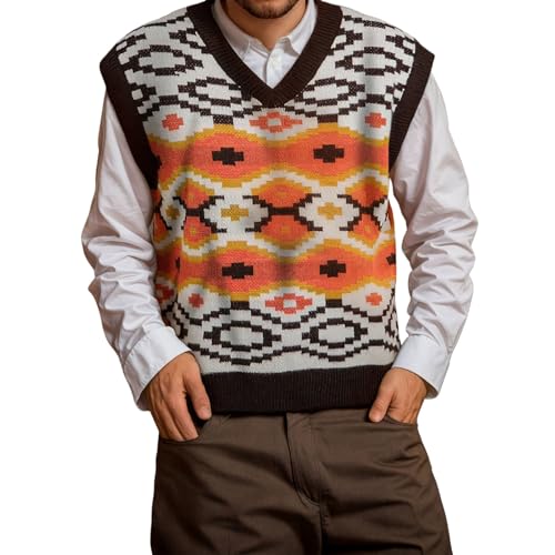 Gilet tricoté pour homme idéal pour vos sorties d'automne en col en V
