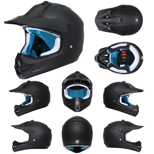 Youth Dirt Bike Helmet DOT Certified – Full Face Motorcycle