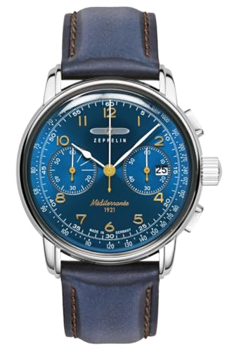 Zeppelin Montre pour Homme 9670-3 garde-temps de prestige en acier