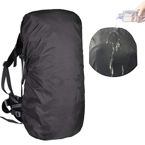 Joy Walker Waterproof Backpack Rain Cover Suitable for (55-70L, 70-90L) Backpack (Black, XXL (for 70-90L Backpack))