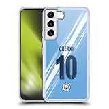 Head Case Designs Officially Licensed Manchester City Man City FC Rayan Cherki 2025/26 Players Home Kit 1st Group Gel Case [Military Grade Protection] Compatible with Samsung Galaxy S22 5G