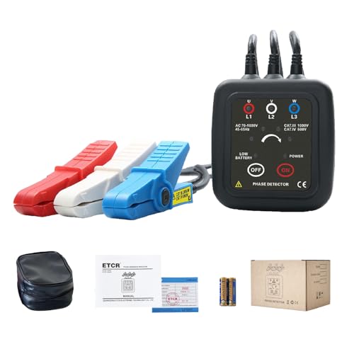 ETCR ETCR1000D Non-Contact Phase Sequence Tester Phase Rotation Meter
