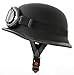 Produktbild ATO WH1 Motorradhelm im Wehrmacht Style mit Fliegerbrille Größe M 57 bis 58cm