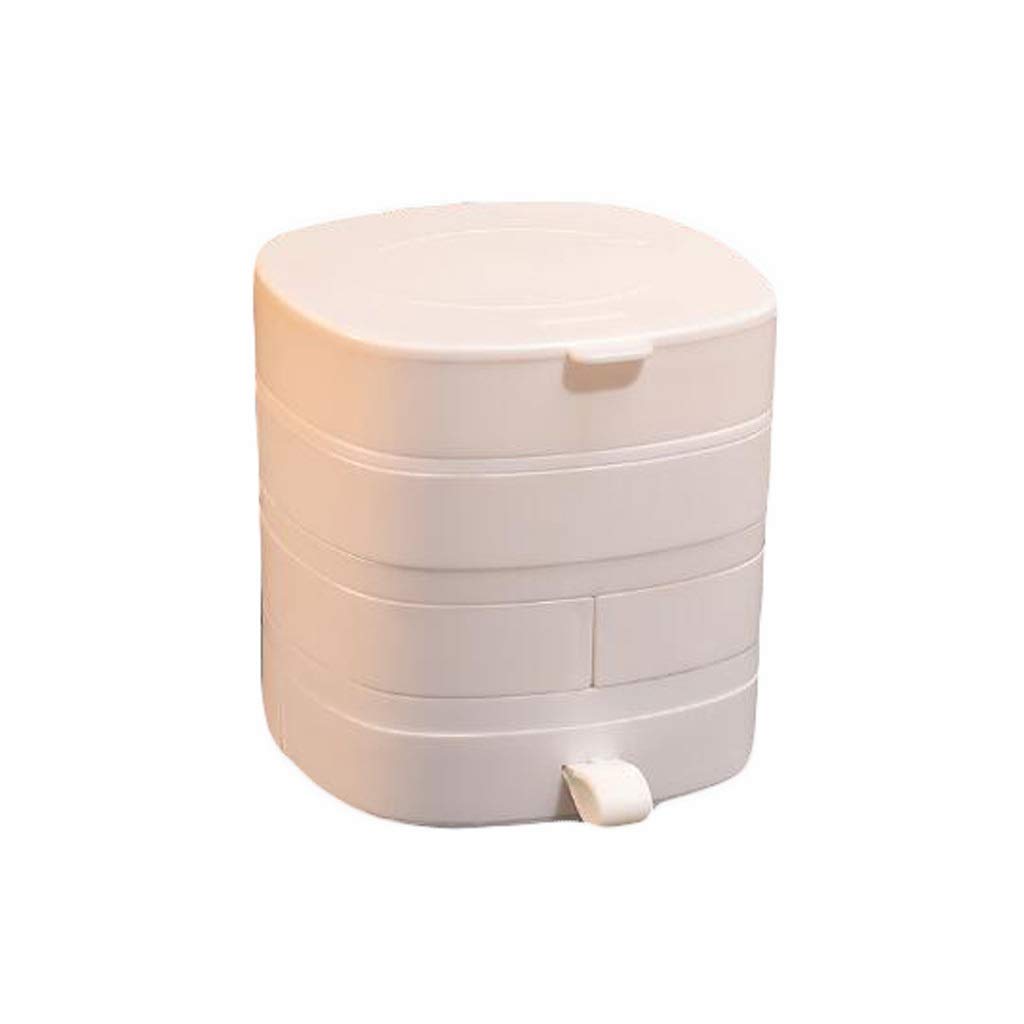 Portagioie Contenitore di gioielli Rotabili Layered Jewelry Box Scatole di immagazzinaggio Box Big Organizer Box Struttura dei monili squisiti Display custodia Il miglior regalo per la festa della mam