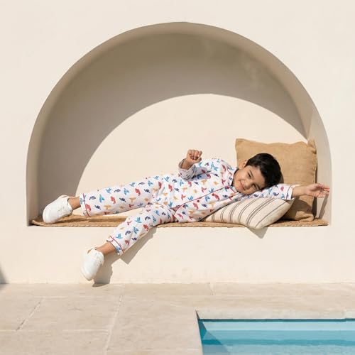 Image of CLAP Kids Cotton Printed Full Sleeves Night Suit
