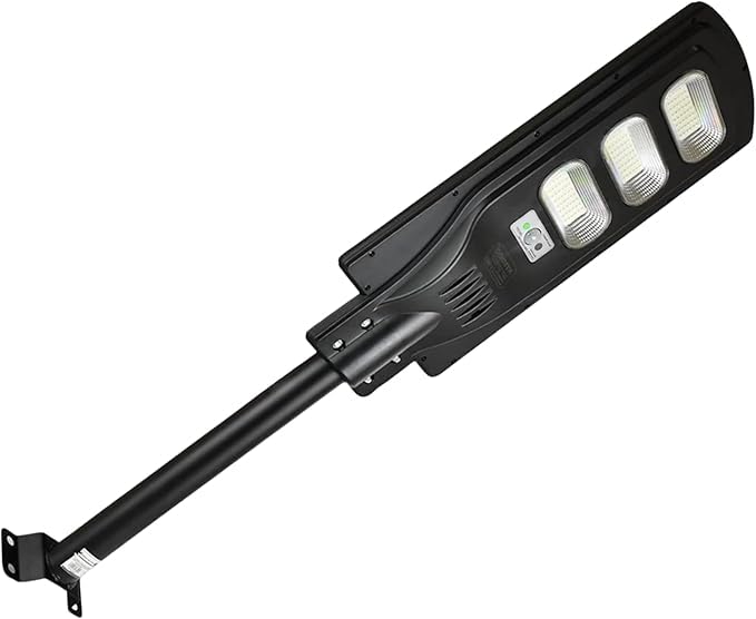 2X Palo Per Lampione Solare 48 Cm Staffa Nera Per Lampione Stradale Supporto Per Faro Led Da Esterno Palo per Antenna TV Braccio Per Muro Parete