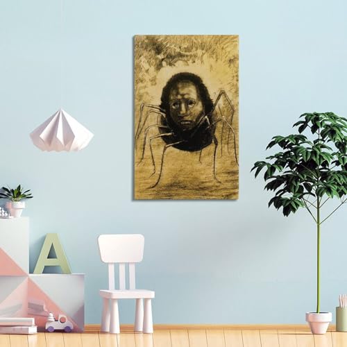 Impression sur toile The Crying Spider Redon tableau décoration murale