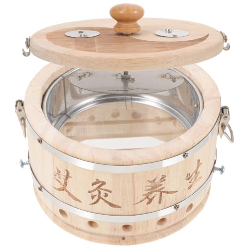 FRCOLOR Moxibustion Box for Belly Portable Moxa Burner Case for Abdomen Neck Back Chest Lightweight Moxibustion Device for Home Use Compact Moxa Box