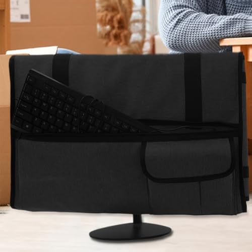 Housse d'écran ajustable antichoc dotée de rangements pour câbles - 6