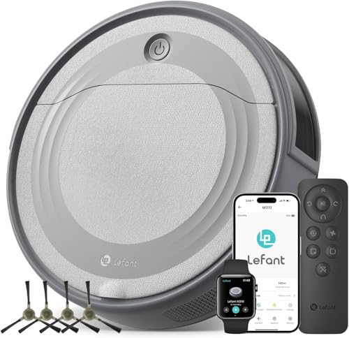 Lefant M310 ���{�b�g�|���@ �����^ 4500Pa���͋z�� 180���ԘA���ғ� �u���V���X�z���� �ї��܂Ȃ� �����[�d ����|�����[�h �\�񐴑| �����������{�b�g Wifi/App/iWatch�Ή�/Alexa/Google�������� �����R�����u