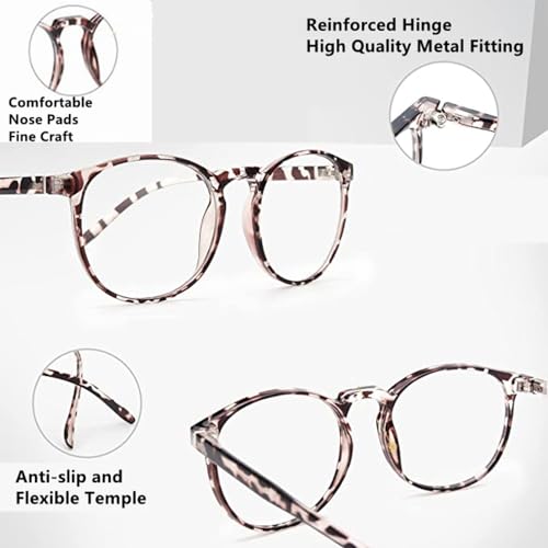 Okulary blokujące niebieskie światło LNTICB, do pracy z ekranem komputera, okulary do czytania, TR90, oprawki, przezroczyste soczewki, przeciw zmęczeniu oczu, odporne na promieniowanie UV, uniseks, - obrazek 4