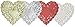 School Smart Heart Shaped Paper Lace Doilies - 4 inch - Pack of 100 - Assorted Colors