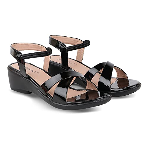 Image of MOSAC Women's /Girls Stylish & Comfortable Wedge Platform Heel Sandals for Women & Girls