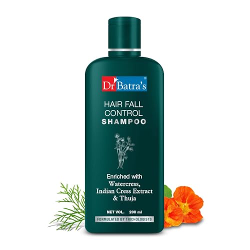 Image of Dr Batra's Hair Fall Serum - 125ml & Hair Fall Shampoo - 200 ml, Enriched with Thuja, Balanced scalp (Pack fo 2)