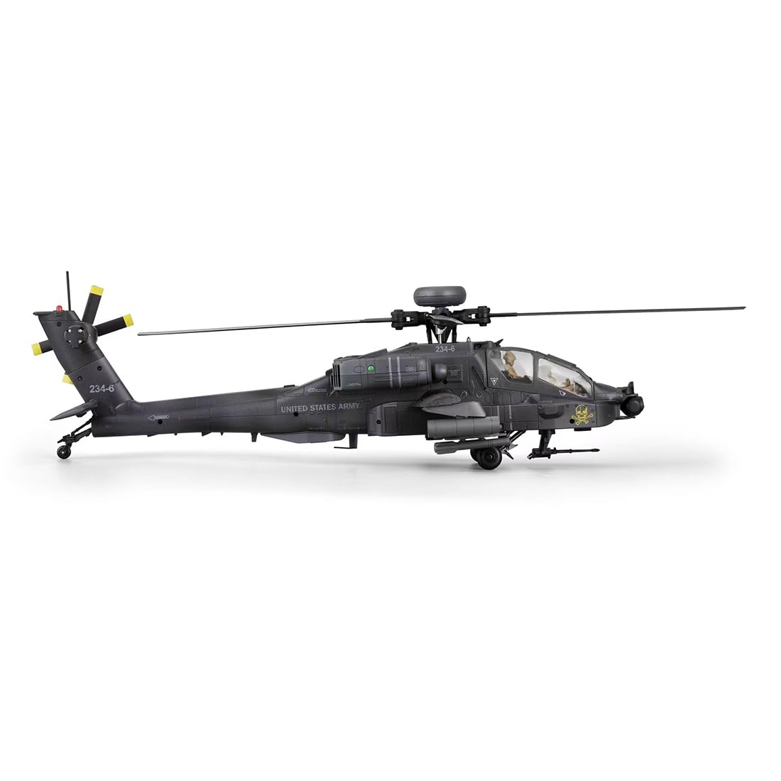 Elicottero radiocomandato C170 AH-64D, scala 1:48, 2,4 GHz, 6 canali, senza volo, rilevamento del flusso ottico, mantenimento TOF e altitudine, volo sopra la testa con un pulsante, motore
