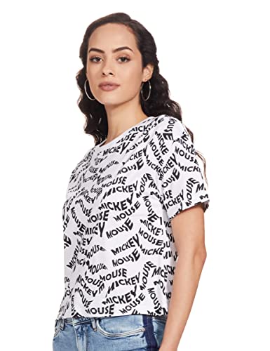 Image of Max Women's Cotton Printed Half Sleeves Round Neck Regular Fit T-Shirt