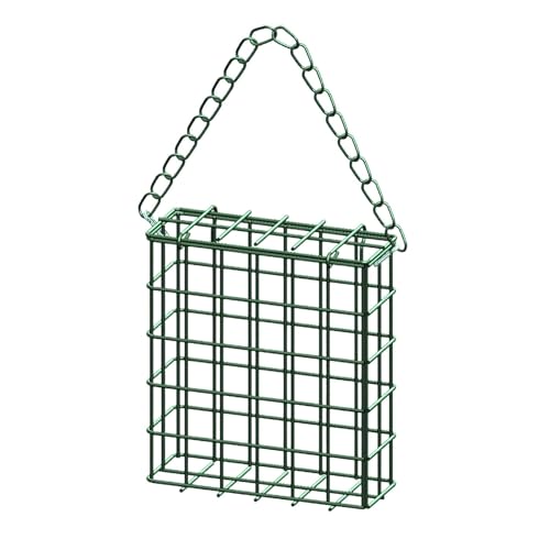 de para pájaros – Alimentador de aves al aire libre | Jaula de | Alimentador de jaula de metal de alambre para | de pájaros silvestres para jardín al aire libre para