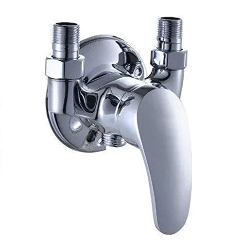 Mélangeur de douche chaud et froid chrome pour simplifier la routine bien-être de la famille
