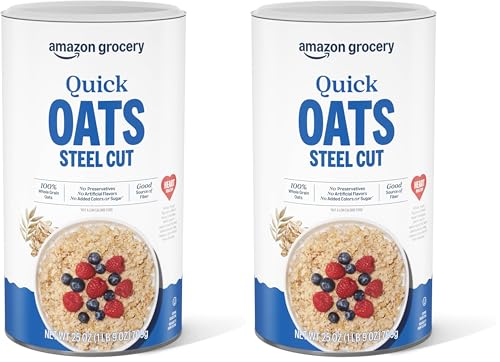 Amazon Brand - Happy Belly Steel Cut Oats, 1.56 pound (Pack of 2)