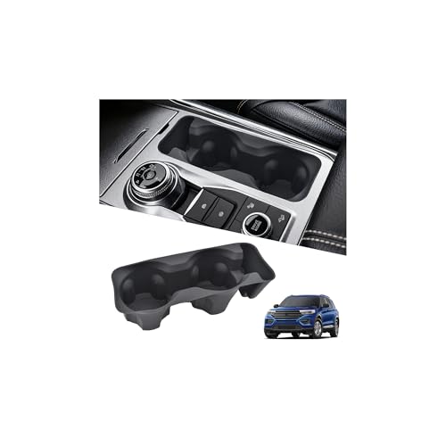 Cup Holder Inserts for Ford Explorer 2020-2024 Accessories Non-Slip Silicone Center Console Protector Organizer to Prevent Spills & Scratches for Explorer Interior Accessories