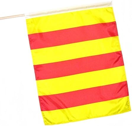 Amarillo Caution Desechos Bandera Professional Racing banderas 24x 30
