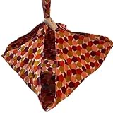 Sac à tartes motif géométrique tons orangés