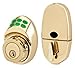 Master Lock DSKP0603P Keyless Electronic Keypad Deadbolt with Light Up Keypad and Schlage C Keyway, Polished Brass