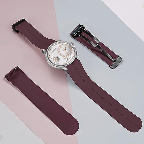 Image of DOUBLERUN Chonograph Date Function Analoge Silicone Magnetic Belt Watch for Men, Series S-170-48