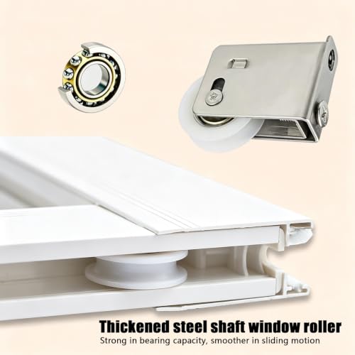 Ventana deslizante de aluminio para baño pequeño y cerramiento de RV o sótano 6