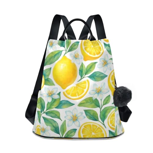Sac à dos floral blanc pour femme avec élégantes poignées en cuir synthétique chic