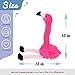 Hopearl Talking Flamingo Repeats What You Say Twisting Electric Interactive Animated Toy Speaking Plush Buddy Gifts for Toddlers Birthday Festival Holiday, Pink,13''