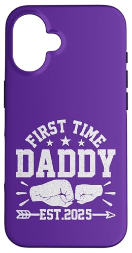 Promoted To Daddy Est 2025 Fist time Baby Gift for New Daddy Carcasa para iPhone 16