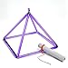 TERRITORY Crystal Singing Pyramid Purple Colored 12 inch with Carrying Case - Perfect Healing Musical Instrument