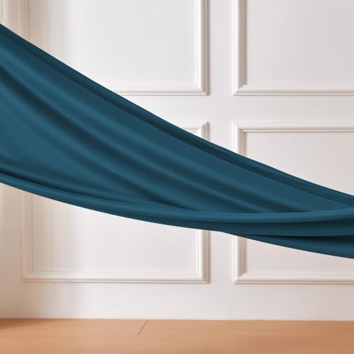 Image of Amazon Basics Jersey Knit 4-Piece Sheet Set, Wrinkle Resistant and Easy Fit, Includes 16 inch Deep Pocket Fitted Sheet, 1 Flat Sheet and 2 Pillowcases, King, Dark Teal