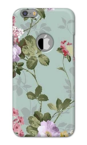 Image of Printed Hard Back Cover Case for Apple iPhone 6 Logo | iPhone 6S Logo Back Cover (Floral Painting) -1302