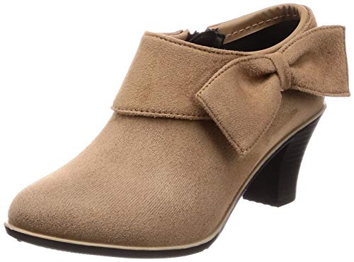 [ミレディ] レインブーティ ファッションレイン リボンブーティ ML252 レディース BEIGE 24 cm