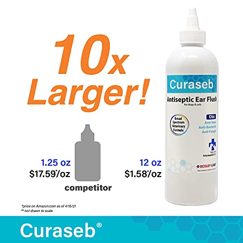 BEXLEY LABS Curaseb Dog Ear Infection Treatment Stops Infections