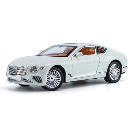 Image of 124 Diecast Metal Toy Car Bentl Continental Diecast Car For Kids Light Sound Pullback Openable Door, Multi Color