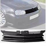Grille de capot avant pour Golf IV 1997–2004 GTI R32 – Panneau de grille de pare chocs noir 1J0853655G