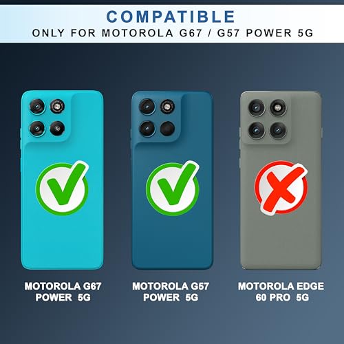 Image of CEDO Backcover for Motorola Moto G67 / G57 Power (5G) | Camera Protection Bump Shockproof Edge | Ultra Hybrid Transparent Acrylic Clear TPU+PC Hard Backcase Cover (Black)